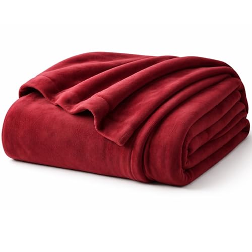 Stericore Red Blanket Queen Lightweight Soft Breathable All-Season Blanket for Bed & Couch Cozy Throw for Bedroom and Living Room