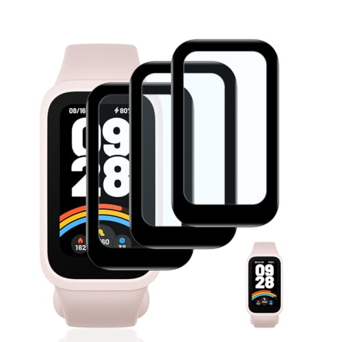 【3枚セット】 対応 Xiaomi Smart Band 9 active フィルム ガラスフィルム 3枚 【日本旭硝子素材採用 飛散防止 】 対応 Xiaomi Band 9 active 強化ガラス フィルム 対応 シャオミ スマートバンド Band