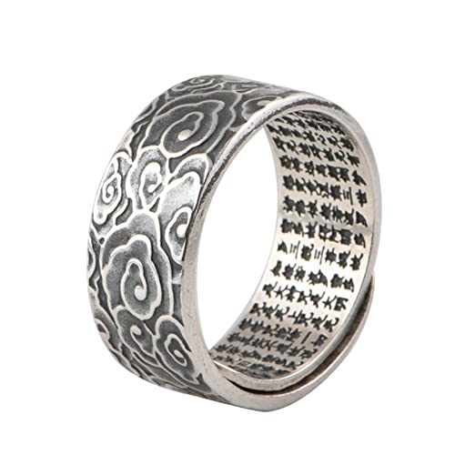Bague cœur gravé Sutra style punk pour votre look quotidien