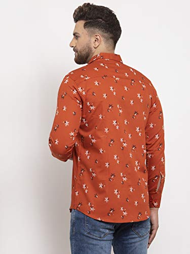 Image of Men's Cottonblend Printed Shirt White