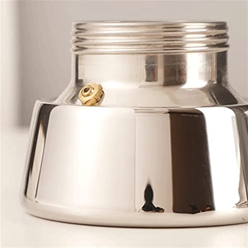 Kaffeekanne Edelstahl Mokka Kaffeemaschine Espressokocher für Home Office Kaffeezubehör