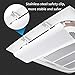 Air Conditioning Deflector For Ceiling Central Air Conditioning Prevents Direct Cold/Hot Air Blowing Adjustable Angle Suitable For All Seasons Plastic Steel