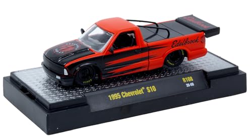 M2 Machines Auto-Thentics Edelbrock 1995 Chevy S10 in Red and Black R108 26-08