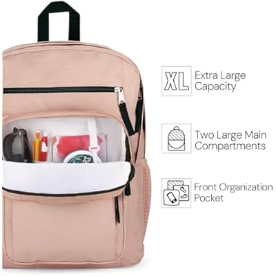 JanSport Laptop Backpack - Computer Bag with 2 Compartments, Ergonomic Shoulder Straps, 15 Laptop Sleeve, Haul Handle - Bad Bows