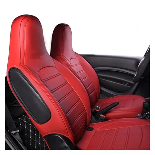 Housse de siège auto pour Smart 453 Fortwo 2015-2018 rouge