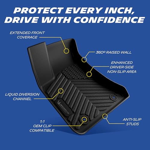 Image of Michelin Vehicle Mats for 2011-2023 Dodge Charger RWD /Chrysler 300 RWD | All-Weather TPE Custom Fit Liner, Premier