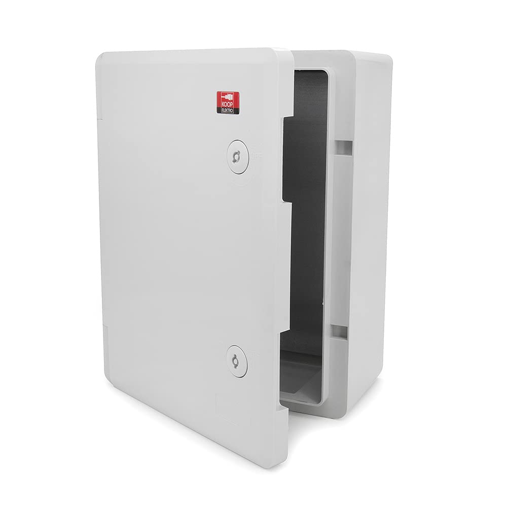 Schaltschrank Industriegehäuse IP65 verzinkter Montageplatte Verriegelung Tür mit umlaufender Dichtung Wandgehäuse Gehäuse Leergehäuse ABS Kunststoff leer Schrank 320x420x180mm 32x42x18