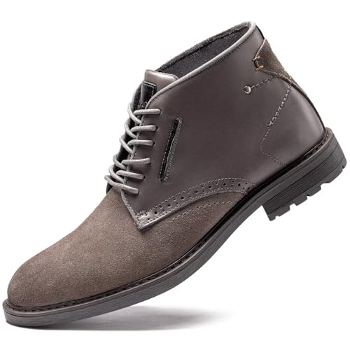 Image of Arkbird Men's Chukka Boots, Leather Ankle Dress Boot Casual Oxfords Lace Up Work Shoes