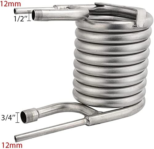 Bturyt Counterflow Wort Chiller, Stainless Steel Coil Tube Chillers, Homebrew Beer Cooler Counter Flow Wort Chiller, Garden Hose Fittings #TOP2