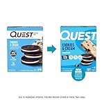 Quest Nutrition Cookies & Cream Protein Bars, 21g Protein, 4g Net Carbs, 1g Sugar, High Fiber, Gluten Free, Keto Friendly, 4 Count - Image 3