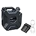 TYX Bidon Gasolina plástico 5l, garrafa Gasolina con Tubo engrosadas portátiles, garrafa diésel Transporte Motocicletas vehículos domésticos,Negro,5L