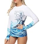 VAYAGER Womens Rash Guard UPF 50+ Swim Shirts Long Sleeve Quick Dry Water Beach Surfing Swimming Tops with Thumb Hole - Image 5