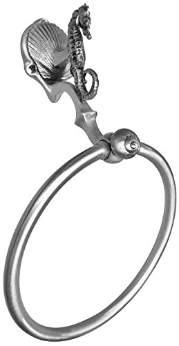 Best Deal D'Artefax DHTR9-SA Sea Horse Towel Ring