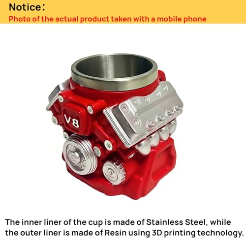 Image of V8 Engine Coffee Mug,Car Coffee Mug Personalized with Handle | Home Decor Gifts for Car Guy Lovers,Mechanics,Birthday, Christmas,Father's Day,Halloween, Thanksgiving