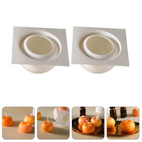 EXCEART 2 Unidades Molde De Vela Moldes Em Forma De Fruta Molde De Sabonete De Silicone Molde De Sil