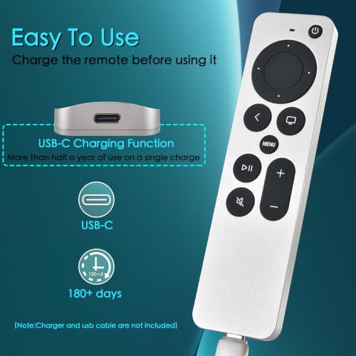 Image of Replacement Remote Control for Apple TVs,for Apple TV HD /4K(1st,2nd,3rd)