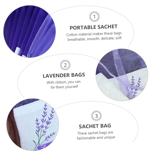 Bolsitas aromáticas de lavanda Kichvoe 15 piezas miniatura 3