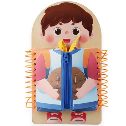Jouet Montessori pour apprendre à s'habiller seul le matin en s'amusant