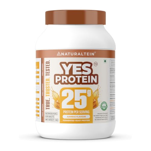NATURALTEIN Store Naturaltein YES Protein 1kg Aamras Flavour - Image 2