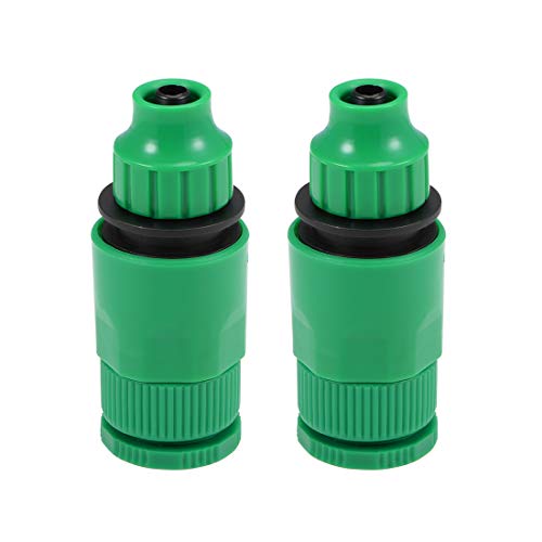 sourcing map Hose Tap Connector G1/2 Thread,Faucet Nozzle Quick Connect Adapter Fitting 8mm Inner Diameter Hose for Garden Irrigation System 2pcs