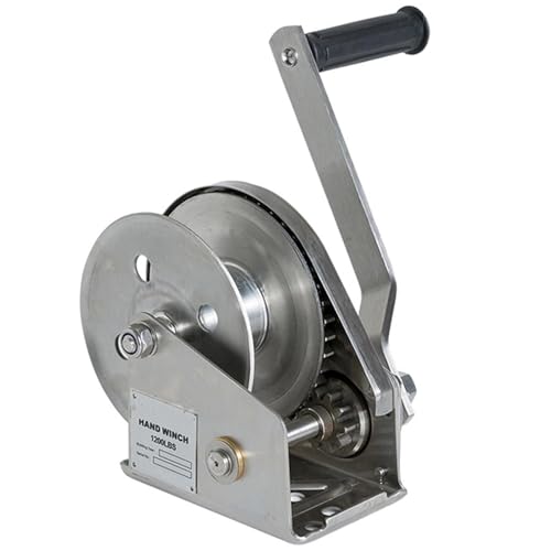 Cabrestante manual de acero inoxidable resistente con cable regulable para tracción 2