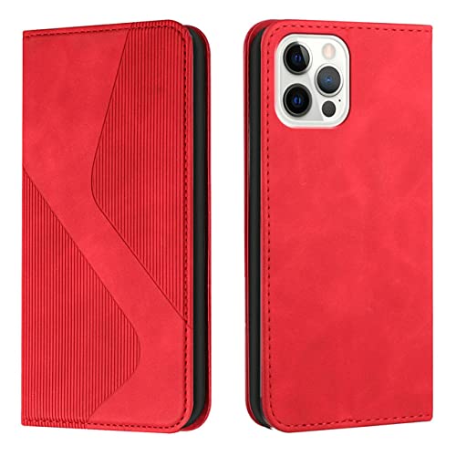 Étui portefeuille de luxe rouge et magnétique pour habiller l'iPhone 11 Pro