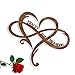 Personnalisé Signe en bois, Forme de cœur avec symbole infini Cadeau de mariage, 2 noms année et cœur, Symbole Infinity, Cadeau pour les couples, Cadeau de Saint-Valentin, rustique Custom Amour plaque