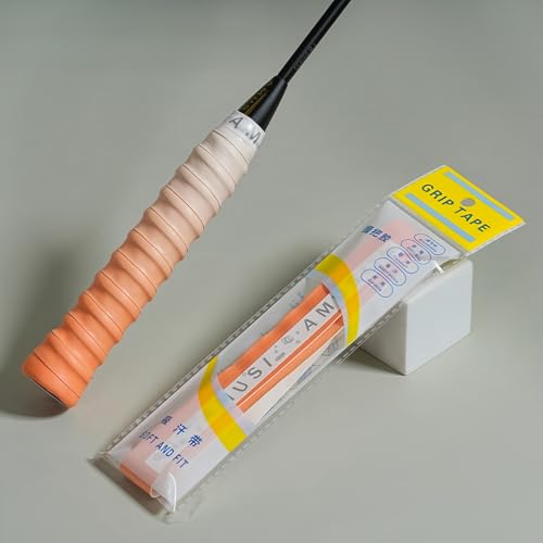 Grip raquette tennis badminton pickleball degrade rouge pour le club