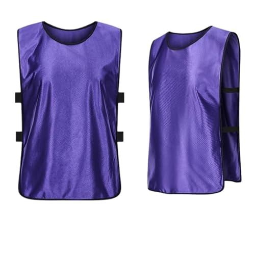 Sports Petos de Entrenamiento Chaleco deportivo for adultos y niños, camisetas de fútbol, ​​petos de entrenamiento for equipos, chaleco transpirable, camiseta de fútbol for correr(Purple(6pcs),S)