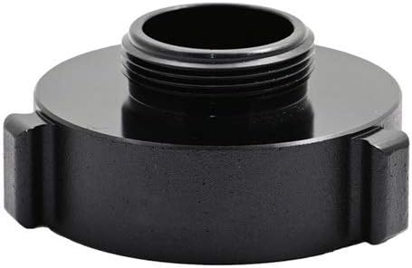Dixon Valve N37-15S15F Equiv. Adapter, Aluminum, 1.5" Female NPSH, 1.5" Male NH/NST, Rocker, Ridged, Black anodized, Fast