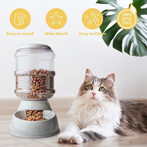 Noa Store Automatic Pet Feeder | Food Dispenser For Cats And Dogs - Gravity Feeder - Automatic Cat Feeder/Automatic Dog Feeder - Dog And Cat Feeding Supplies, Dog Food Dispenser, Cat Food Dispenser #TOP3