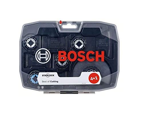 Bosch 5 tlg. Starlock Best of Cutting Tauchsägeblatt Segmentsägeblatt Multitool Set (für Holz und Metall, Professional Zubehör Multifunktionswerkzeug)