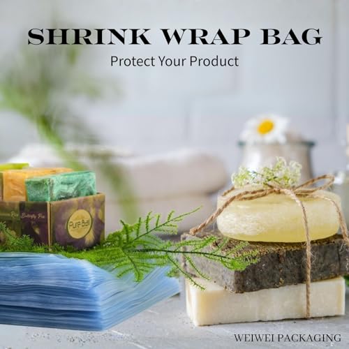 Image of Weiwei - 4 X 4 inch 400PCS Odorless PVC Heat Shrink Wrap Bags