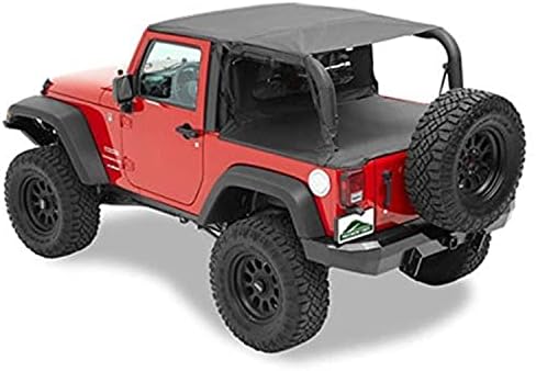 Pavement Ends by Bestop 41424-35 Black Diamond Cab Curtain for 2007-2018 Wrangler JK 2-Door
