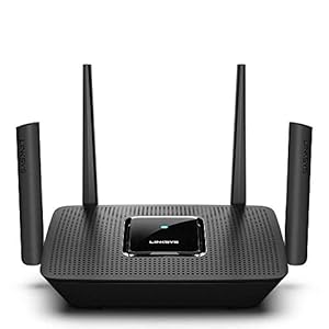 Linksys AC3000 Smart Mesh Wi-Fi Router for Home Networks, MU-MIMO Tri-band Wireless Gigabit Mesh Router, Fast Speeds of up to 3.0 Gbps, Coverage of up to 3,000 Sq Ft, Up to 25 Devices MR9000 (Renewed)