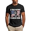A True Patriott Charlie Kirk Shirt Rest in Peace Charlie 1993 2025 Mens T Shirt Black