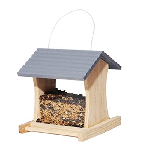 Birdhouse Weatherproof Country Wooden Bird House Design Outdoor Patio For Easy Cleaning & Refills Large Premier Bird Feeder Traditional Table Free Standing Hanging Decoration Bird Nesting Box