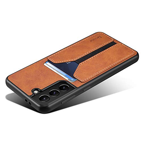 Kowauri Case for Samsung Galaxy S23 Plus,PU Leather Wallet Case with Credit Card Slot Holder Ultra Slim Protector Case for Samsung Galaxy S23 Plus (Brown)