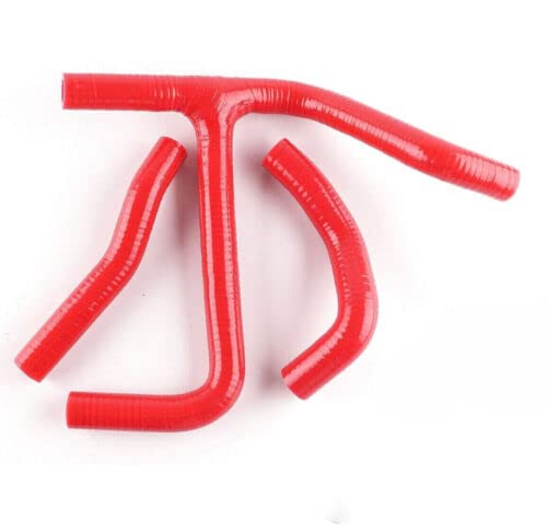 Kit de tuyau de refroidissement en silicone pour Suzuki RMZ250 RMZ 250 2010 2011 2012 (rouge)