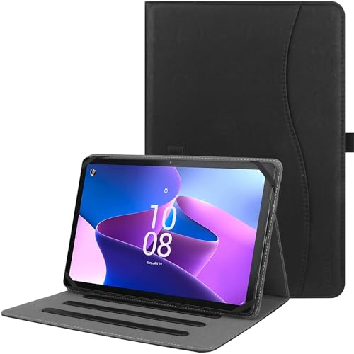 Universal 9",9.7",10.1",10.2",10.5",10.9",11" inch Tablet Case,Multi-Viewing Angels Case with Handstrap&Pocket for TABWEE T80/T90/Higrace 10/Hasskya/UMIDIGI-Black by HGWALP - Used condition - CA$11.19