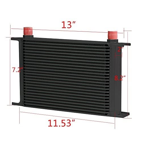 25 Row AN10 Engine Transmission Oil Cooler Kit Compatible with BMW 3 Series 135 335 E90 E92 N54 Engine 2006-2011 Twin Turbo