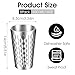Yolev Stainless Steel Double Wall Cups 8 Pack 16oz Stainless Steel Cups Pint Cup Metal Double Layer Insulated Drinking Beer Water Tumbler Camping Reusable Stackable for Travel Camping Home Outdoor
