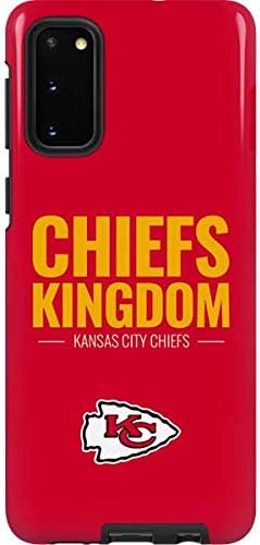 Skinit Pro Phone Case Compatible with Galaxy S20 - Officially Licensed NFL Kansas City Chiefs Large Logo Design