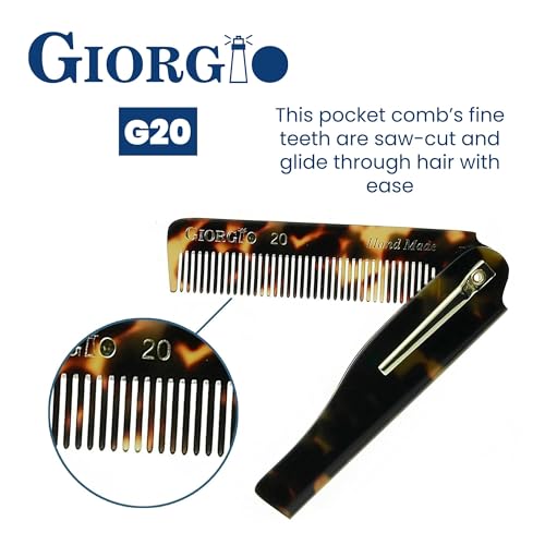 Peine plegable Giorgio G20 para barba y bigote 6.5 pulg miniatura 4