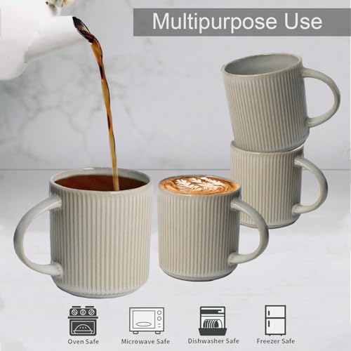 Set de 4 Mugs de Cerámica Blanca 12 oz miniatura 6