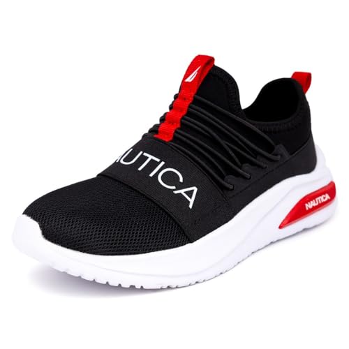 Nautica Kids Slip-On Bungee Tennis Shoes For Boys And Girls cover