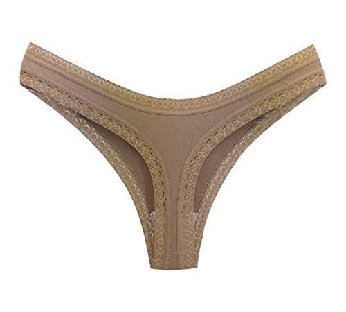 Kit 12 Calcinhas Fio Dental Algodão Rendinha Lisa (G)