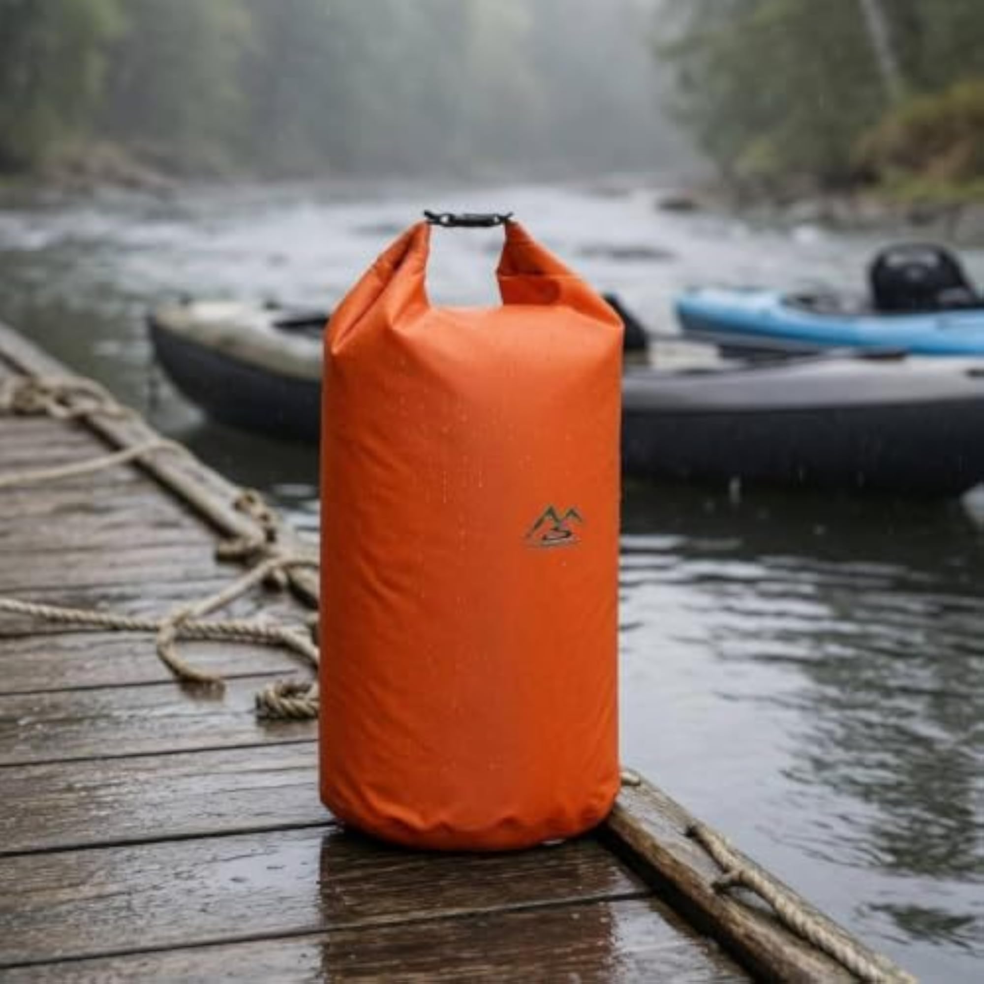 Buckle Closure Waterproof Storage Bag, Purple 5L
