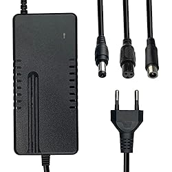 Patines En Venta Mezelon 42V 2A Cargador Universal de 36V batería Adaptador de Corriente con 3 Conectores, para Hoverboard, Scooter eléctrico, Bicicleta de Equilibrio, Drifting Board, Ninebot Xiaomi Scooter