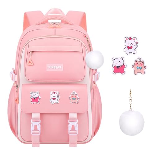 Sac à dos d'école pour filles, sac de voyage pour enfants multi-poches décontracté